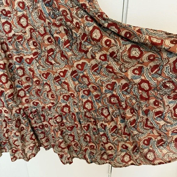 Christy Dawn Brown Smocked Puff Sleeve Sundress - Picture 4 of 5